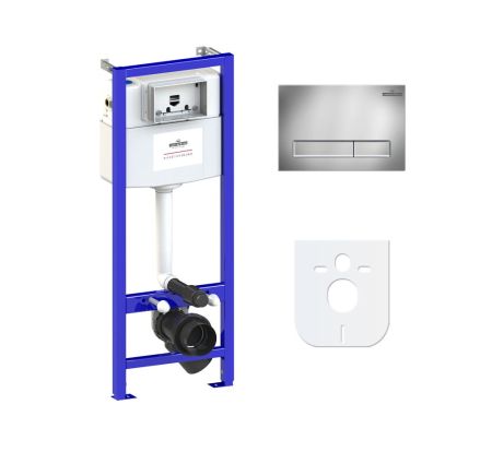 Комплект 4 в 1 инсталляции для подвесного унитаза Lavinia Boho Relfix 77010002, артикул 77010002