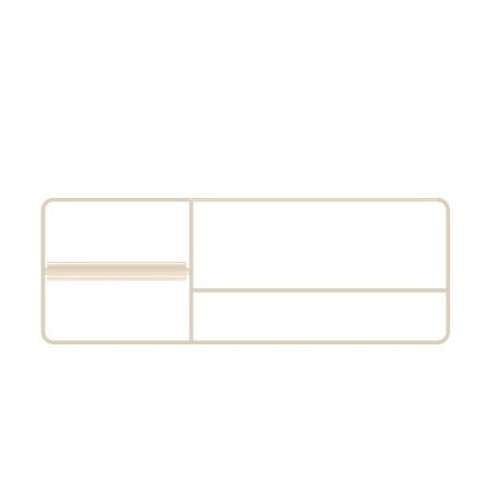 Bertocci Fly Релинг металлический 41 см для аксессуаров из композита, с полотенцедержателем и бумагодержателем, DX, цвет: nichel mat, артикул 149 1508 6050