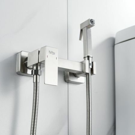 Гигиенический душ со смесителем Raffine F237L, сатин