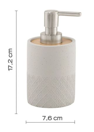 Gedy Afrodita, настольный дозатор с пластиковой помпой, цвет серый, артикул 4980(08)