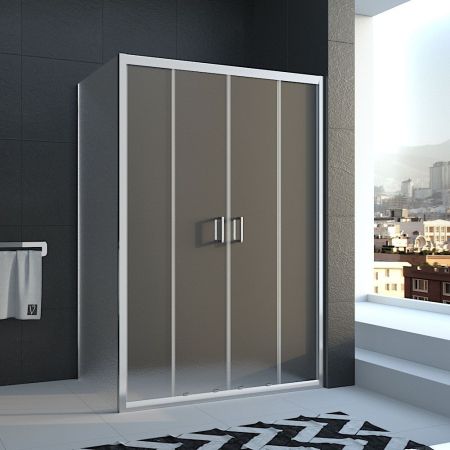 Душевой уголок Rovigo 120x120x185 Рифленое хром RV045-120120PR-02-19C1, артикул RV045-120120PR-02-19C1(VN45-120-02-19C1+KP03-120-02-19C1)