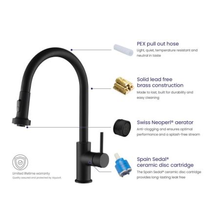 Смеситель для кухни Timo Saona 2316/03FL Черный, артикул 2316/03FL