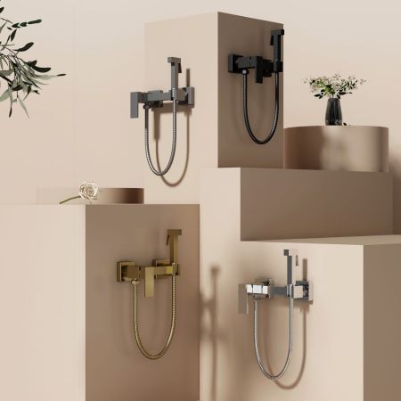 Гигиенический душ со смесителем Splenka S98.51.06, черный