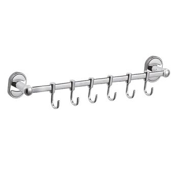 Планка с крючками для полотенец Haiba HB1915-6, хром