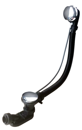 Слив-перелив для ванны Royal Bath полуавтомат 80 см