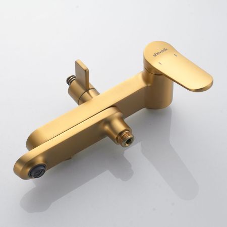 Душевая система Shevanik S4336G, золотой сатин, артикул S4336G