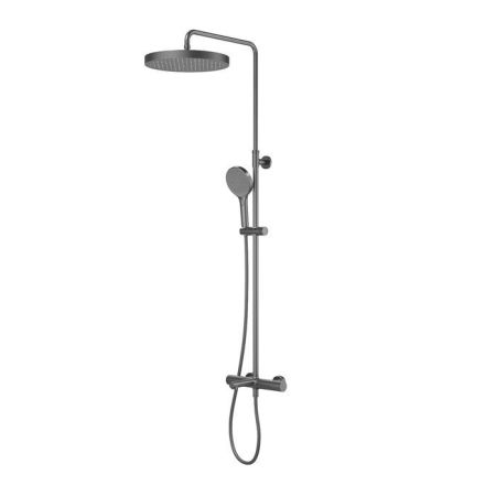 Душевая система IDDIS Duna с тропическим душем, изливом и термостатом, графит матовый (DUNGMSTi06), артикул DUNGMSTi06
