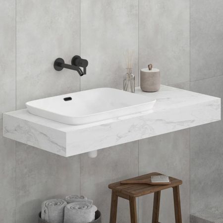 Столешница Velvex Unit 100, белый мрамор, артикул st.UNI.100-630