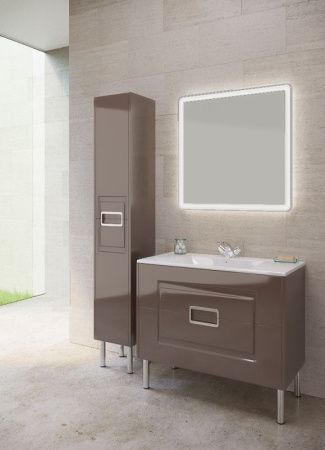 Тумба с раковиной SanVit Мира 60 kmira060 в цвете Ral Черный глянец Тумба с раковиной SanVit Мира 60 kmira060 в цвете Ral Черный глянец