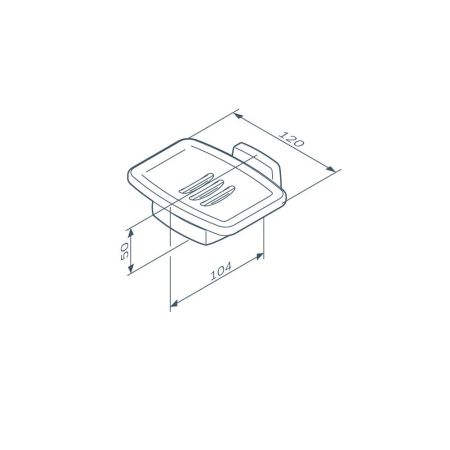 A9034222 Gem, Стеклянная мыльница с настенным держателем, черная, артикул A9034222