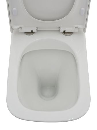 AQM1005 Унитаз напольный Rimless c сиденьем SoftClose, горизонтальный выпуск. 620x345x415мм, артикул AQM1005