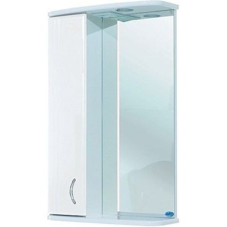 Зеркало со шкафом Bellezza Астра 50 4614906002011 с подсветкой L Белое