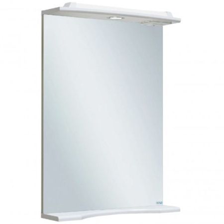 Зеркало Runo Ксения 50 4620750020149 с подсветкой Белое