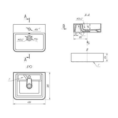 Раковина-чаша Dreja Joy 641990, 45 см, артикул 641990