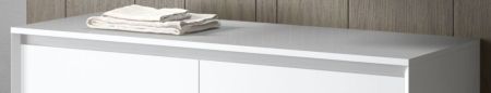 IBX, столещница-крышка длиной 120 см, цвет белый глянцевый лак, артикул TAPALUX120/BLANCOG