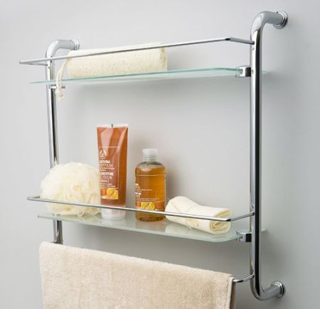 Стеклянная полка WasserKRAFT K-2022 Хром, артикул K-2022