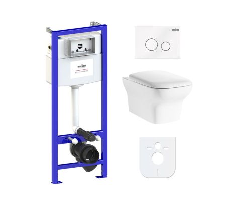 Комплект 6 в 1 Lavinia Boho Bristol Rimless 77040119, премиум со стеклянной клавишей