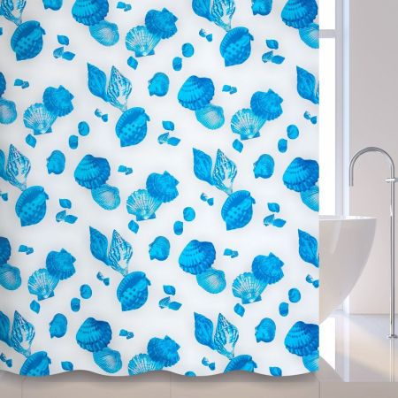 Штора для ванной комнаты Savol S-01718D, ракушки, артикул S-01718D