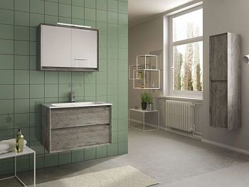 IBX LUXOR, тумба под раковину 100 см, 2 ящика наружных, цвет нило