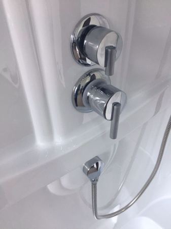 Душевая кабина Royal Bath RB 8120HP1-T (прозрачное) правая, артикул RB8120HP1-T-R