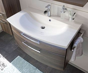 Puris Vuelta, раковина из минерального литья с LED подсветкой 900 мм, цвет белый