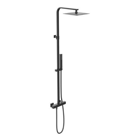 Душевая колонна FUTURA с термостатическим смесителем, матовый черный, артикул 61158KM.01.093