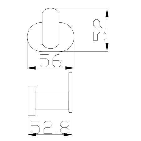 Крючок для ванной комнаты Rav Slezak YUKON YUA0100CB, хром/белый, артикул YUA0100CB