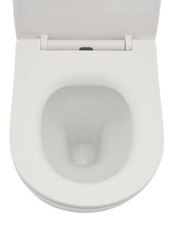 AQM2001 Унитаз подвесной с сиденьем SoftClose, технология смыва Rimless, скрытый крепеж. 515x355x365, артикул AQM2001