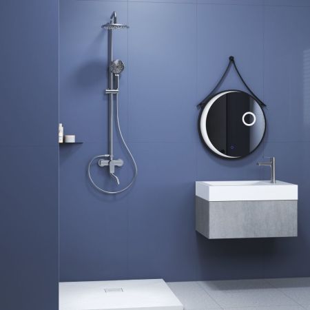 Душевая стойка со смесителем из стали RGW SP-25