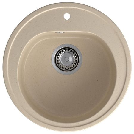 Кухонная мойка GranFest RONDO 510, кашемир, артикул R-510 кашемир