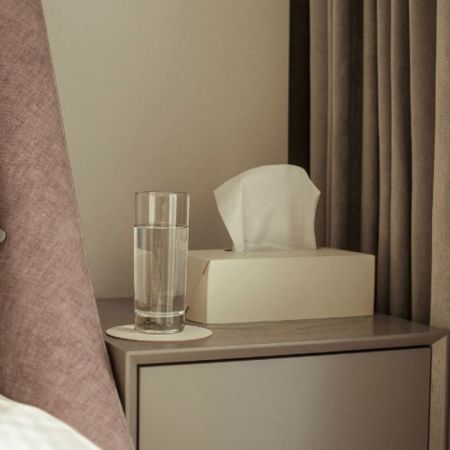 ADJ Салфетница Kleenex, 23x12xH7,5 см., цвет: панна котта/белый, артикул 0016.16/10