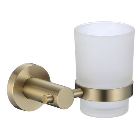 Стакан для ванной комнаты Savol S-005658C, матовое золото, артикул S-005658C