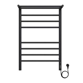 Полотенцесушитель электрический с полкой Terminus Аврора П8 50х80 КС, черный муар
