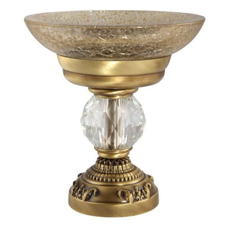 CRISTALIA Mыльница настольная, стекло/бронза/SWAROVSKI, артикул 16759