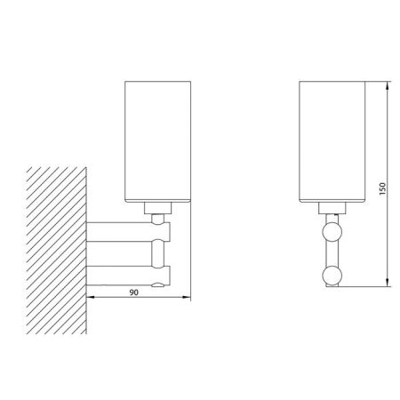 Bongio T Collection Стакан подвесной, 150х90 мм, цвет матовое французское золото, артикул 30013HM00
