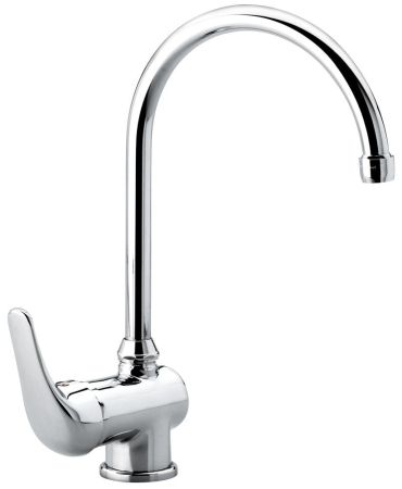 Emmevi Ambra, смеситель высокий для кухни, цвет хром, артикул 9074/CR