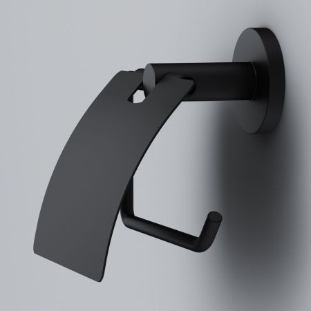 A85A341422 X-Joy, Держатель для туалетной бумаги с крышкой, черный, артикул A85A341422