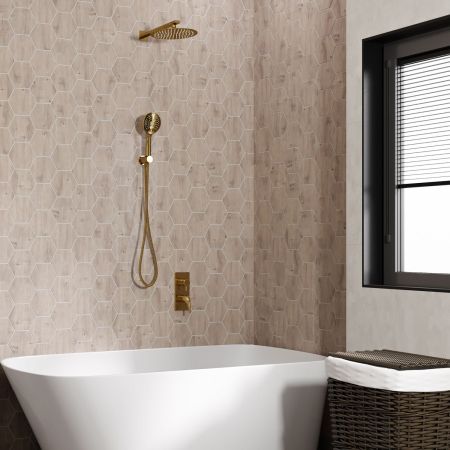 A71207 Встраиваемый комплект для душа с верхней душевой насадкой и лейкой, артикул A71207