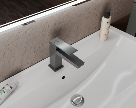 Смеситель для умывальника RUSH Thira (TR3635-12Grey), артикул TR3635-12Grey