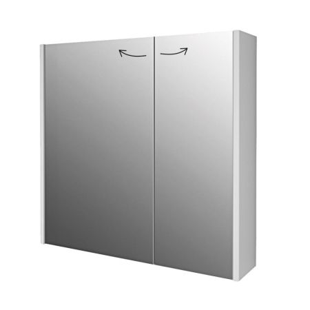 Зеркальный шкаф Dreja Prime 70 см, белый, артикул 99.9305