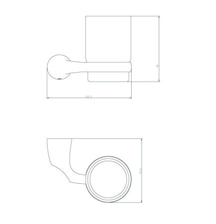 Подстаканник Rush Devon DE75310 Хром, артикул DE75310
