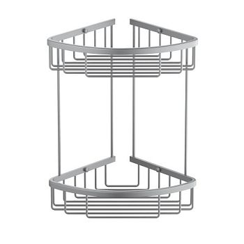 Полка угловая двойная Timo Saona никель (13082/13)