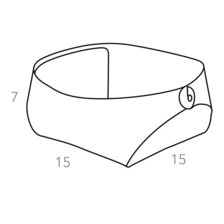 ADJ Корзинка Flora, 15x15xH7 см., цвет: оливковый/горчичный, артикул 0041.55/40