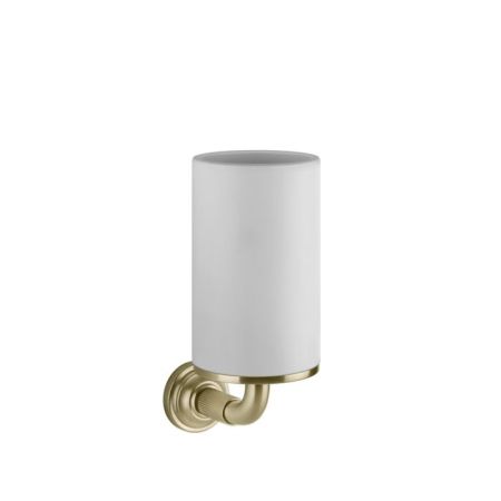 GESSI VENTI20 Стакан подвесной, цвет белый, фурнитура Brushed Brass PVD