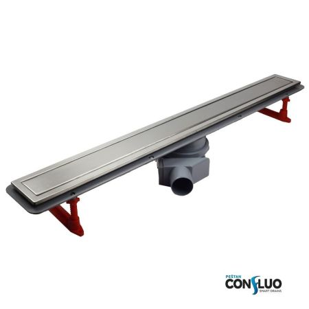 Душевой лоток, Bettoserb, Premium, ширина, мм-136, длина, мм-650, высота, мм-117, монтаж-в пол, пропускная способность, л/сек-0,8, выход Ø50 мм, поворот базы 360°, сифон-есть, материал сифона-полипропилен, опоры-есть, декоративная решетка-есть, двухсторон