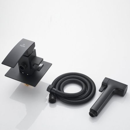 Гигиенический душ со смесителем Rose R1505H-2, черный