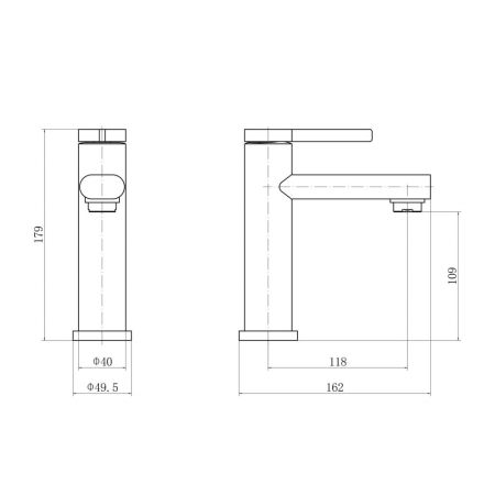 Смеситель для раковины FASHUN A51130, сатин, артикул A51130
