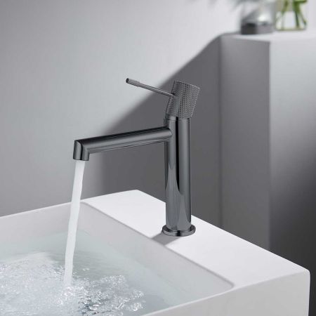 смесители для раковины Vincea Смеситель для раковины Desire VBF-1D1GM однорычажный, вороненая сталь,, артикул VBF-1D1GM