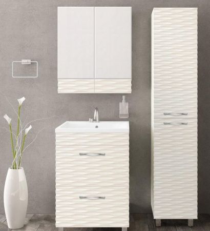 Тумба с раковиной Style Line Ассоль 60 Люкс Plus ЛС-00000342 Техно платина Тумба с раковиной Style Line Ассоль 60 Люкс Plus ЛС-00000342 Техно платина