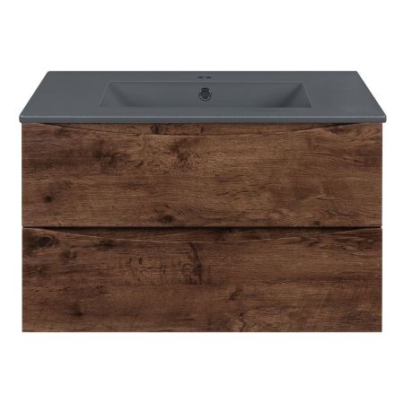 База под керамическую раковину Mia 750 подвесная, 2 выкатных ящика soft close, R.Wood, артикул VMC-2MC750RW